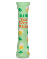 Women's Irish You Were Beer Greeting Card Socks Infinity Classics International Inc.