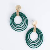 Elsie & Zoey - Marise Hoop Seed Bead Nickel-Free Drop Earrings Elsie & Zoey