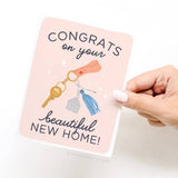 Onderkast Studio - Congrats on Your Beautiful New Home Keychain Greeting Card Onderkast Studio