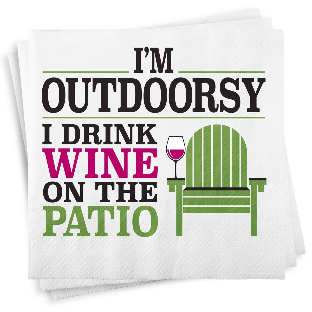 Outdoorsy Napkins Chris’s Stuff Inc.