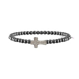 Love, Lisa - Christine's Sparkling Cross Beaded 4mm Bracelet Love, Lisa