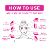 MakeUp Eraser - PUFF Eraser: 2n1 Gua Sha & Facial Scrubber MakeUp Eraser