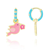 Girl Nation - Sparkling Songbird Huggie Earrings Girl Nation