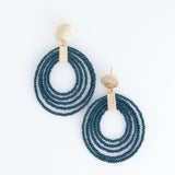 Elsie & Zoey - Marise Hoop Seed Bead Nickel-Free Drop Earrings Elsie & Zoey