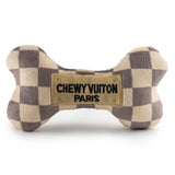 Haute Diggity Dog - Checker Chewy Vuiton Bones Squeaker Dog Toy
