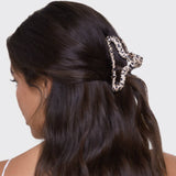 KITSCH - Satin Wrapped Claw Clip - Leopard KITSCH