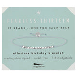 13th Milestone Birthday Bracelet - A Bead for Each Year