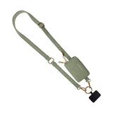 Save The Girls - Clip & Go Brushed Vegan Leather Phone Lanyard - RFID Pouch Save The Girls
