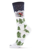 Winter Wonderland Ski Holiday Crew Sock Infinity Classics International Inc.