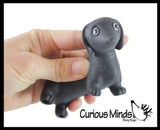 Curious Minds Toys - 1 Stretchy Weiner Dog Crushed Bead Sand Filled - Doggy Lover Curious Minds Toys