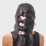 KITSCH - Assorted Textured Scrunchies 5pc Set - Terracotta KITSCH