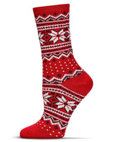 Infinity Classics International Inc. - Women's Fair Isle Frost Wintry Cashmere Blend Crew Sock Infinity Classics International Inc.