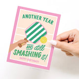 Onderkast Studio - Another Year and Still Smashing It Pickleball Greeting Card Onderkast Studio