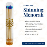 Thankful Greetings - Shining Menorah Decorative Matches - Gifts & Stockings Thankful Greetings