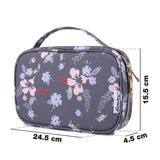 Jewelry Accesories Storage Organizer Case Bag Women: Dark Flower wandf