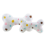 Haute Diggity Dog - White Chewy Vuiton Bones Squeaker Dog Toy