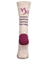 - Capricorn Zodiac Sign Crew Sock: 9-11 / Hemp Heather - Kindred & Crew