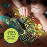 Kids Glow in The Dark 100 Piece Dinosaur Puzzle for Kids Dan&Darci