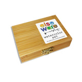elseware unplug / eco-kids - Watercolor Set - Eco-Friendly Bamboo Box - 18 Colors elseware unplug / eco-kids