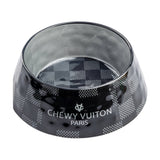 Medium Black Checker Chewy Vuiton Bowl