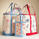 Nautical Canvas Boat & Tote Bag – Large
