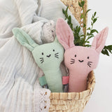 Summerville organic - Organic Soft Rattle Rabbit Pale Mauve Summerville organic