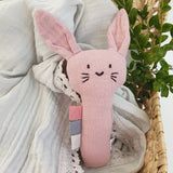 Summerville organic - Organic Soft Rattle Rabbit Pale Mauve Summerville organic