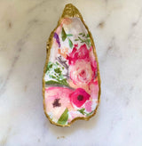 Del Mar Designs DC - Pink Floral Oyster Shell Jewelry Dish Del Mar Designs DC