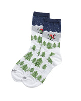 Winter Wonderland Ski Holiday Crew Sock Infinity Classics International Inc.