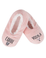 MeMoi Coffee & Vodka Sherpa Lined Slippers Infinity Classics International Inc.
