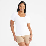Yummie - Holly Short Sleeve Shaping Top - 360Sculpt™ Cotton - Plus Av Yummie