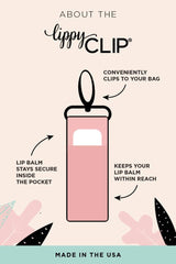 Alphabet LippyClip® Lip Balm Holder for Chapstick LippyClip Lip Balm Holder