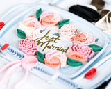 Quilling Card - Quilled Just Married Car Wedding Card Quilling Card