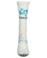 Pisces Zodiac Sign Crew Sock: 9-11 / Mint Infinity Classics International Inc.