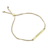 Lucky Feather - Morse Code Bar Bracelet - FEARLESS
