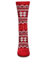 Infinity Classics International Inc. - Women's Fair Isle Frost Wintry Cashmere Blend Crew Sock Infinity Classics International Inc.