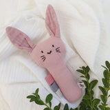 Summerville organic - Organic Soft Rattle Rabbit Pale Mauve Summerville organic