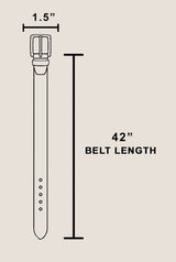 Anarchy Street - Leather Square Buckle Belt Anarchy Street