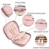 Jewelry Accesories Storage Organizer Case Bag Women: Dark Flower wandf