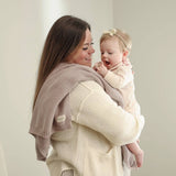 Bleu La La - Heritage Knit 100% Organic Cotton Swaddle Baby Blanket Bleu La La