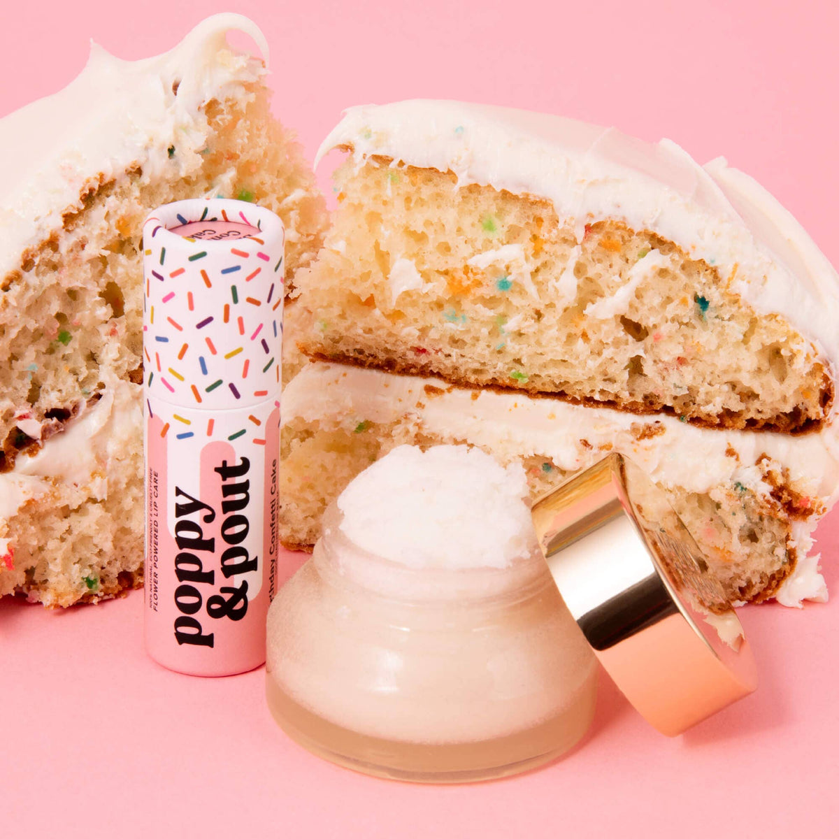 Poppy & Pout - Lip Care Duo, Birthday Confetti Cake Poppy & Pout