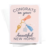 Onderkast Studio - Congrats on Your Beautiful New Home Keychain Greeting Card Onderkast Studio