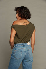 Sunday Ritual - Drop Shoulder Top - Olive Sunday Ritual