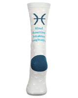 Pisces Zodiac Sign Crew Sock: 9-11 / Mint Infinity Classics International Inc.