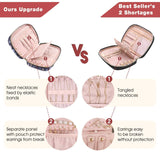 Jewelry Accesories Storage Organizer Case Bag Women: Dark Flower wandf