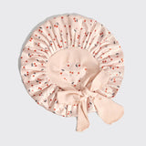 KITSCH - Adjustable Oversized Satin Bonnet - Cherry Print KITSCH