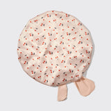 KITSCH - Adjustable Oversized Satin Bonnet - Cherry Print KITSCH