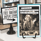 Katie Doodle | Vintage Greeting Cards, Unique Birthday Gifts - Get Well Soon Card, Get Well Gifts | FREE Card Display Stand: No Katie Doodle | Vintage Greeting Cards, Unique Birthday Gifts