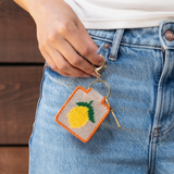 Needlepoint Keychain Kit - Lemon