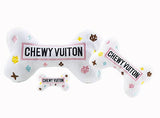 Haute Diggity Dog - White Chewy Vuiton Bones Squeaker Dog Toy
